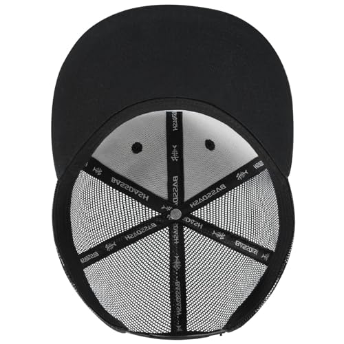 Image of BASSDASH Flat Brim Trucker Cap Adjustable Snapback Hat Mesh Back for Men Women