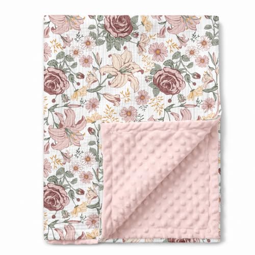 Image of GLLQUEN BABY Muslin Baby Blankets for Boys & Girls, 2-Layer Toddler Blanket