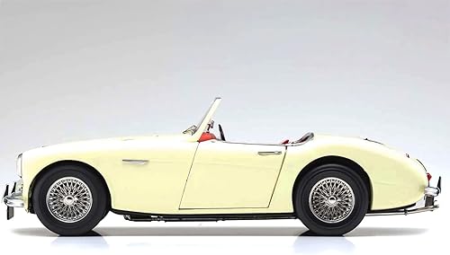 Miniatura 5 de Kyosho Austin Healey 3000 Mk-1 (BN7) Convertible RHD (conducción a la derecha) Inglés Blanco 118 Modelo de coche fundido a presión 08149 EW