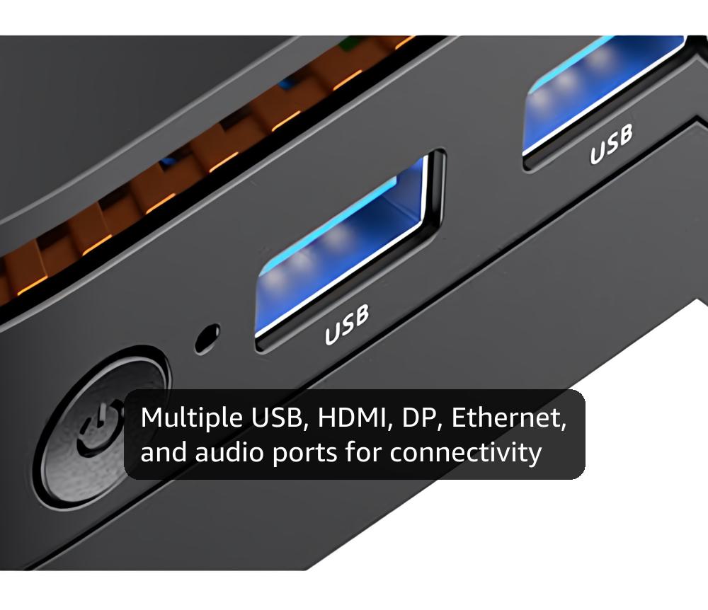 KAMRUI Pinova P1 Mini PC Computer, AMD Ryzen 4300U Processor, 16GB DDR4 RAM 256GB M.2 SSD, Mini Desktop Computer Support Triple 4K, USB-C, WiFi, Bluetooth, Ethernet, HTPC for Business, Education, Home