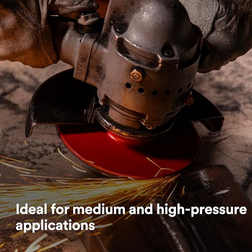 Image of 3M Cubitron 3 Fibre Disc 1182C, 36+, TN Quick Change, 4-1 /2 in, Reduce Changeout, Productivity, Use on Mild or Carbon Steel, for Beveling, Heavy Grinding, Weld Removal, Flame Cut Smoothing, 25 /Bag