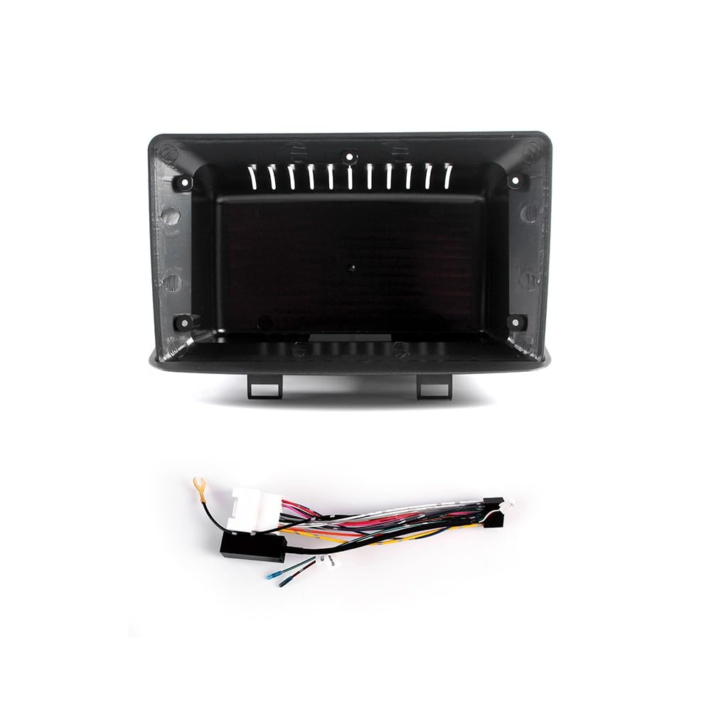 Car Stereo Navigation Android Radio Mounting Frame Mask Holder with Wiring Harness Specially Designed for Mitsubishi Pajero Mini 1998 1999 2000 2001 2002 2003 2004 2005 2006 2007 2008