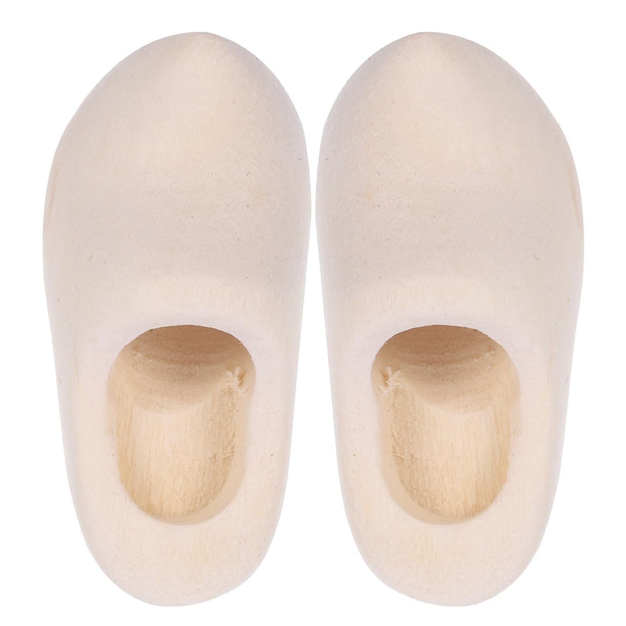 EXCEART 1 paio di mini scarpe di legno olandesi Portachiavi decorativo zoccoli ornamenti in miniatura accessori per la casa delle bambole fai da te scarpe per bambole Natale figure in legno