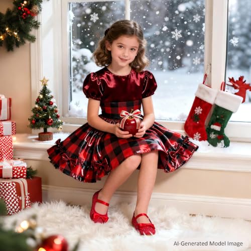 Image of Felix & Flora Toddler Flower Girl Dress Shoes - Girl Ballet Flats Party School Shoes Wedding