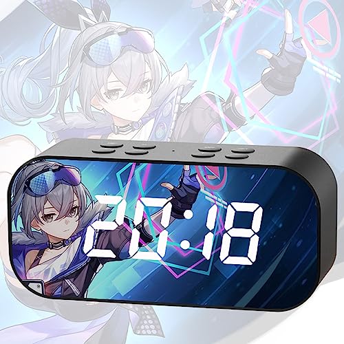 崩壊:スターレイル 周辺 目覚まし時計 白露 ブローニャ 青雀 彦卿 丹恒 姫子 カフカ 三月なのか 停雲 ゼーレ 置き時計 ミラーデジタル時計 コスプレ小物 卓上 LED大画面 設置簡単 USB給電可能 おしゃれ時計 音楽 大人 学生 部屋 オフィス プ