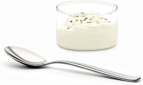 Miniatura 7 de Borosil Tazón pequeño de vidrio para postre, 3.5 onzas, juego de 6, mini moldes para hornear, vidrio de borosilicato ligero, cuencos de vidrio