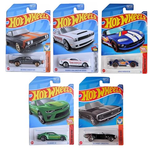 Hot Wheels Muscle Cars 5-Pack 1:64 Metal Die-Cast miniatura 1