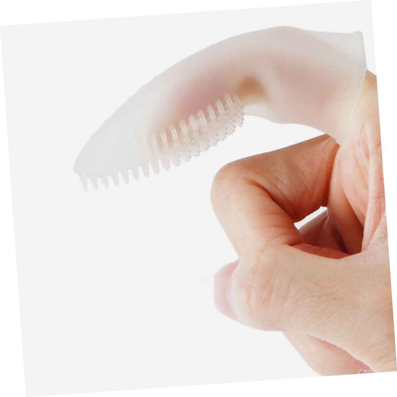 Kisangel 3pièces Brosse à Dents Silicone Pour Chien Outil De Nettoyage Dents Animaux Pour Chiots Prévention Plaque Et Du Tartre