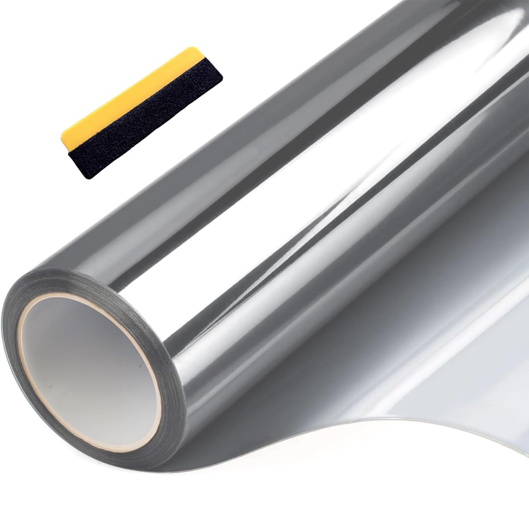 Film de protection solaire de grandes fenêtres d'isolation thermique + Gradations de haute qualité Nano Carbon Teinté Anti UV efficacité thermique confidentialité contrôle chaleur adhésif (Transparent