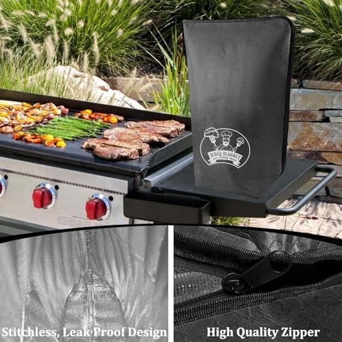 BBQ Blanket for Resting Meat, 21-Inch, Black, Dupont, 5-Layer Thermal Insulation, Insulated Brisket Bag for Party, Picnic, Camping (Black) by MBYLOEBA - Used condition - Image 6