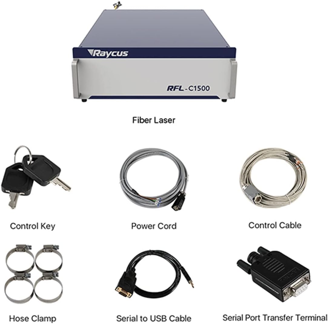Cloudray original Raycus single-module continuous fiber laser 1500W for fiber cutting machine