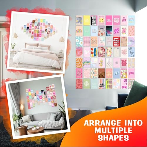 Image of 54 pcs Danish Pastel Wall Collage Kit Aesthetic Pictures, Posters Matisse Wall Art Prints Preppy Room Decor 4 inchx6 inch for Teens Girls Women Dorm Bedroom (Danish Pastel Aesthetic)