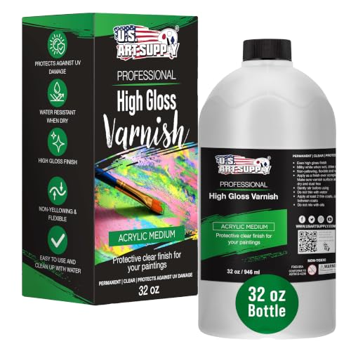 10 Best Gloss Varnish Paints That Bring Your Art to Life 2 U.S. Art Supply High Gloss Varnish for Acrylics
