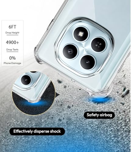 Image of KAPAVER Essential Back Cover Case Compatible with Redmi Note 15 / Poco M8 - Clear (PC+TPU) (Redmi Note 15 / Poco M8 - Clear)