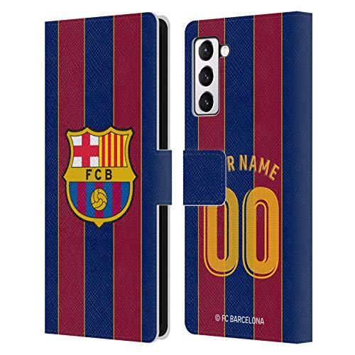 Coque FC Barcelona pour Samsung S21 Plus 5G étui portefeuille cuir