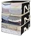 SLEEPING LAMB Storage Bag Organizers Under Bed Clothes Storage containers for Clothing, Blanket, Comforter in Bedroom, Closet,3 Piece Set(Black)