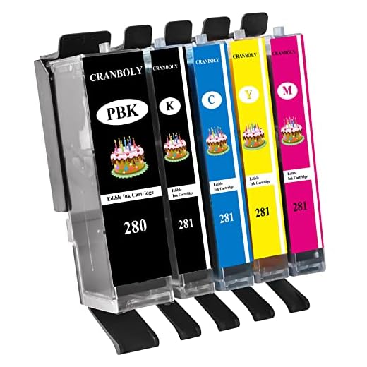 CRANBOLY 280XL 281XL 280 XL 281 XL Ink Cartridges for C A K E Printer Work with PIXMA TS6120 TS6220 TS6320 TS8120 TS8220 TS8320 TR7520 TR8520 TR8620 TS9120 TS9520 TS9521C TS702 Printer