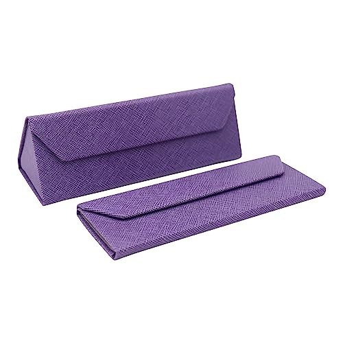 Image of Real Sic Glasses Case for Men and Women - Magnetic Folding Hard Shell Sunglass Holder - Inspired by Solid Color