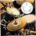 Toyvian -hat Bell Drum Cymbal Accessory for Drummers Replacement for Enhanced Performance for Beginners and Professionals Silver Finish