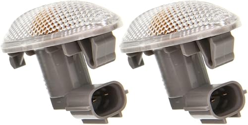 Miniatura 4 de Luz de marcador lateral de señal de giro, luz de marcador de montaje de guardabarros lateral, luz de señal de giro lateral ámbar compatible con