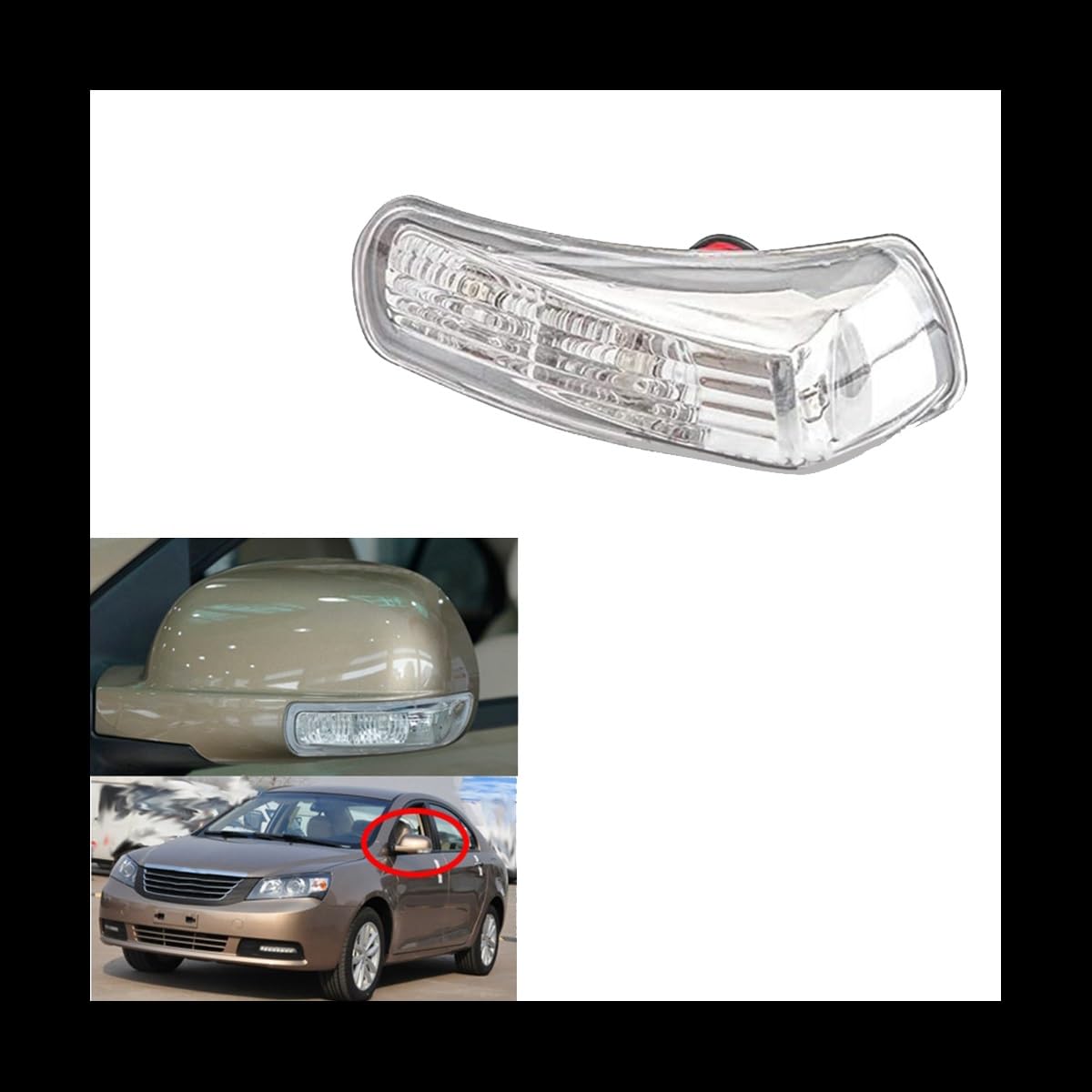 Générique LED Feu clignotant 1 Paire Feux Rétroviseur LED Clignotant D'aile Porte Pour Geely Pour Emgrand 7 EC7 EC715 EC718 Latéral Clignotant Rétroviseur Extérieur