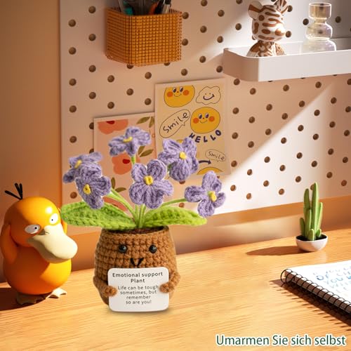 Aruigu Pocket Hug Vergissmeinnicht-Blumen Geschenke, Vergissmeinnicht Positive Geschenke, Positive Kartoffel Deutsch Ersatz, Mutmacher Geschenk, Gute Besserung Geschenk