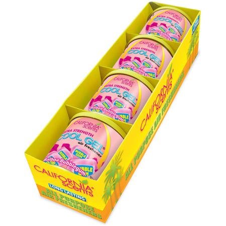 California Scents Cool Gel 4.5 oz, 4-Unit Pack, Balboa Bubblegum (CG4-449TR)
