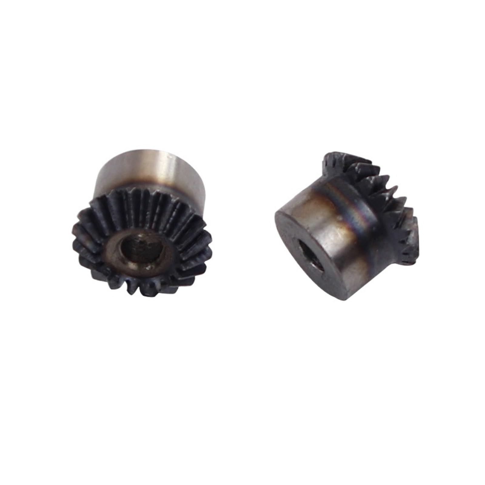 Piñón cónico con orificio, Engranajes cónicos helicoidales industriales transmisión de 90 grados 1:1 módulo 1 15-40 dientes diámetro 6 mm(18Teeth)