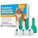 Topical Flea and Tick for Large Cats: Waterproof Topical Cat Flea and Tick – Fast-Acting & Long-Lasting at Home Control for Cats Over 9 lbs and 8 Weeks or Older – 6-Dose Supply