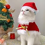 2pcs Disfraz Gato Navidad, Disfraz Perro Navidad, Traje Navidad Perro para Interesante, Ropa CáLida para Perros en Navidad con Capa y Gorro, Regalos NavideñOs para Perros y Gatitos (L) 4 2pcs Disfraz Gato Navidad, Disfraz Perro Navidad, Traje Navidad Perro para Interesante, Ropa CáLida para Perros en Navidad con Capa y Gorro, Regalos NavideñOs para Perros y Gatitos (L)