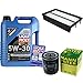 Produktbild QR-PARTS 69359577 Filter Set Inspektionspaket 5 Liter Liqui Moly Motoröl Longtime High Tech 5W-30 MANN-FILTER Luftfilter Ölfilter