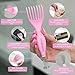 FRAMAR Premium Hair Brush Cleaner Tool – Hairbrush Cleaner Tool, Brush Cleaner Tool for All Types, Comb Cleaner – 2 in 1 Design Removes Hair & Build up Instantly – Pink