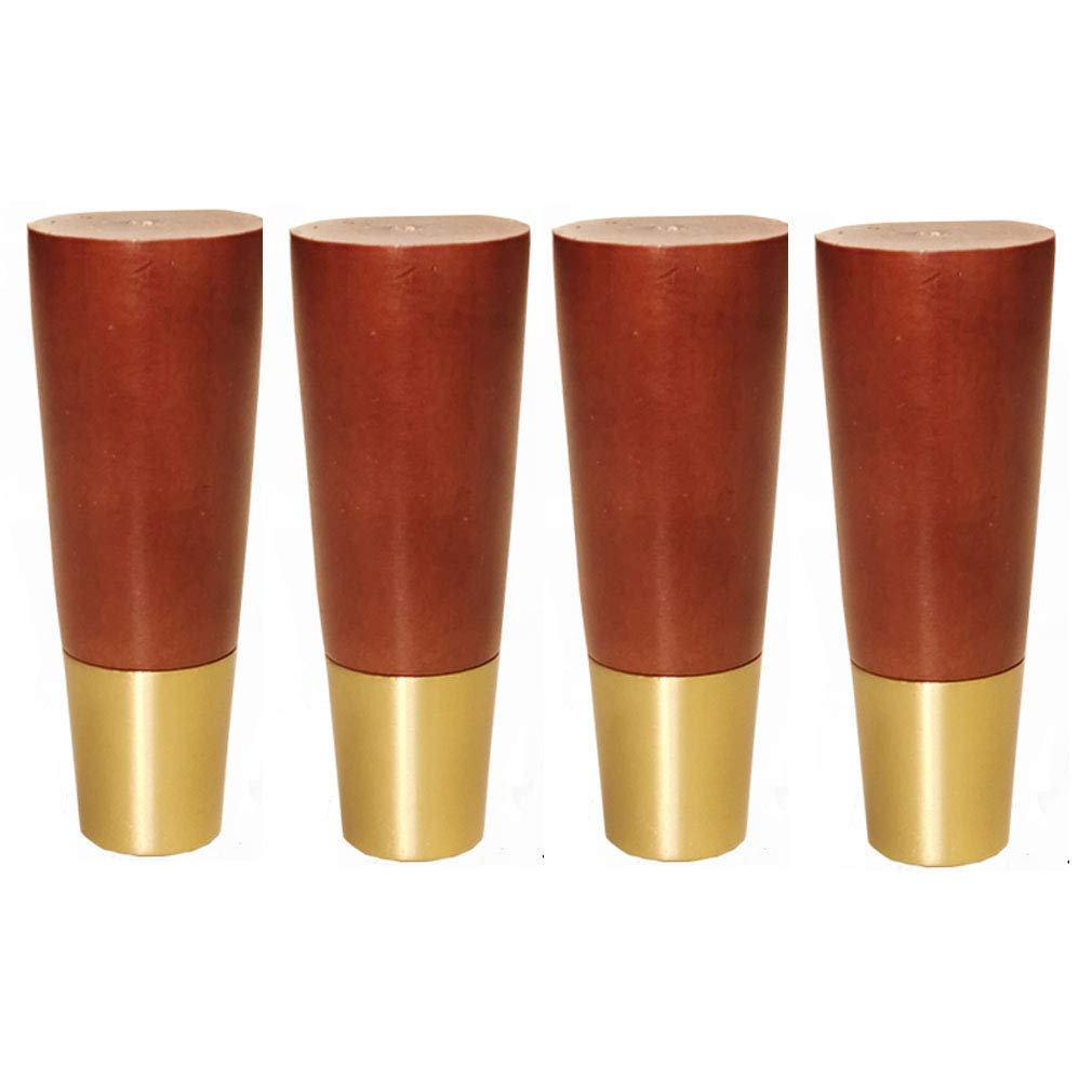 Kit de repuesto de patas de madera maciza para muebles de sofá, banco, zapatilla, mueble de TV, mueble de baño, tocador, con tornillos