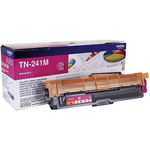 Brother TN-241M Toner Cartridge, Magenta, Single Pack, Standard Yield, Includes 1 x Toner Cartridge,...