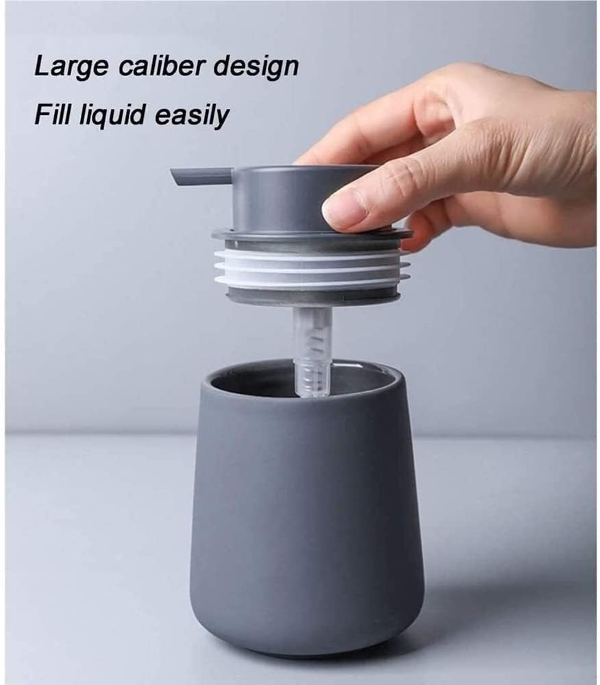 ローションディスペンサー 液体ディスペンサー ソープディスペンサー セラミックソープディスペンサー ローションハンド バスルーム キ