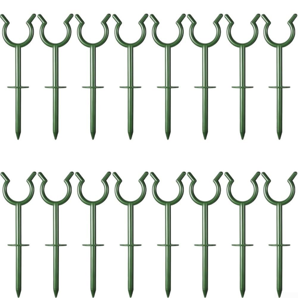 para soporte Manguera Jardín Plástico 16 Unidades para verde