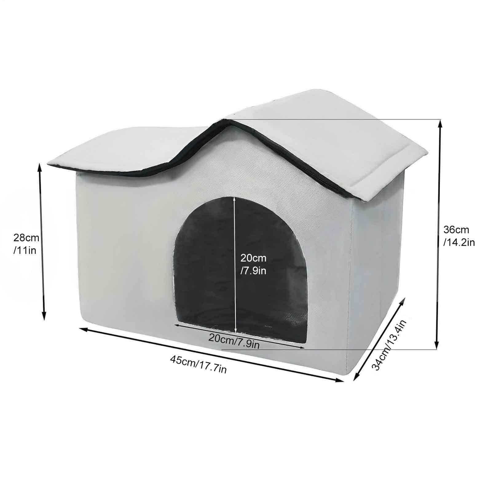 Maison Rafraîchissante pour Chat d'Extérieur - Refuge Rafraîchissant d'Extérieur Pour Animaux - Abri Pour Cages Avec Poches à Glaçons Pour Intérieur Extérieur Camping Jardin