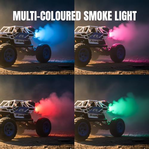 Image of Duster 4x4 RC Car | 4WD Remote Control Car with LED Lights, Proportional Speed & Servo Steering | 2.4GHz Remote & App Control | Off-Road RC Toy for Kids (4+ Years)