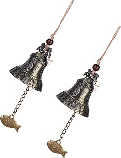 Gogogmee 2 Pçs Sinos De Vento Chineses Sinos De Vento Vintage Harmonia Sinos De Vento Decoração Japonesa Sino De Vento Japonês Pingente Tradicional Sinos De Vento Pingente De Metal Sino