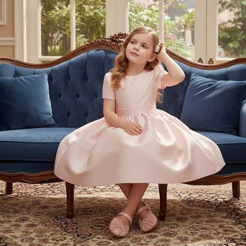 Image of GINFIVE Toddler Girls Dress Shoes Little Girls Mary Janes Ballerina Flats Shoes Toddler