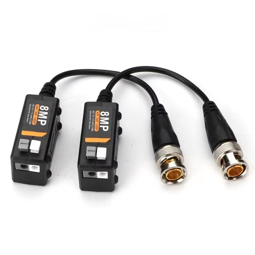 HIFOCUS 4K 8MP HD Video Balun, High-Definition Passive BNC Connector, UTP Cable Transmitter & Receiver, AHD/TVI/CVI/CVBS Support 720P/960P/1080P/3MP/5MP/8MP CCTV Security Cameras-image-13