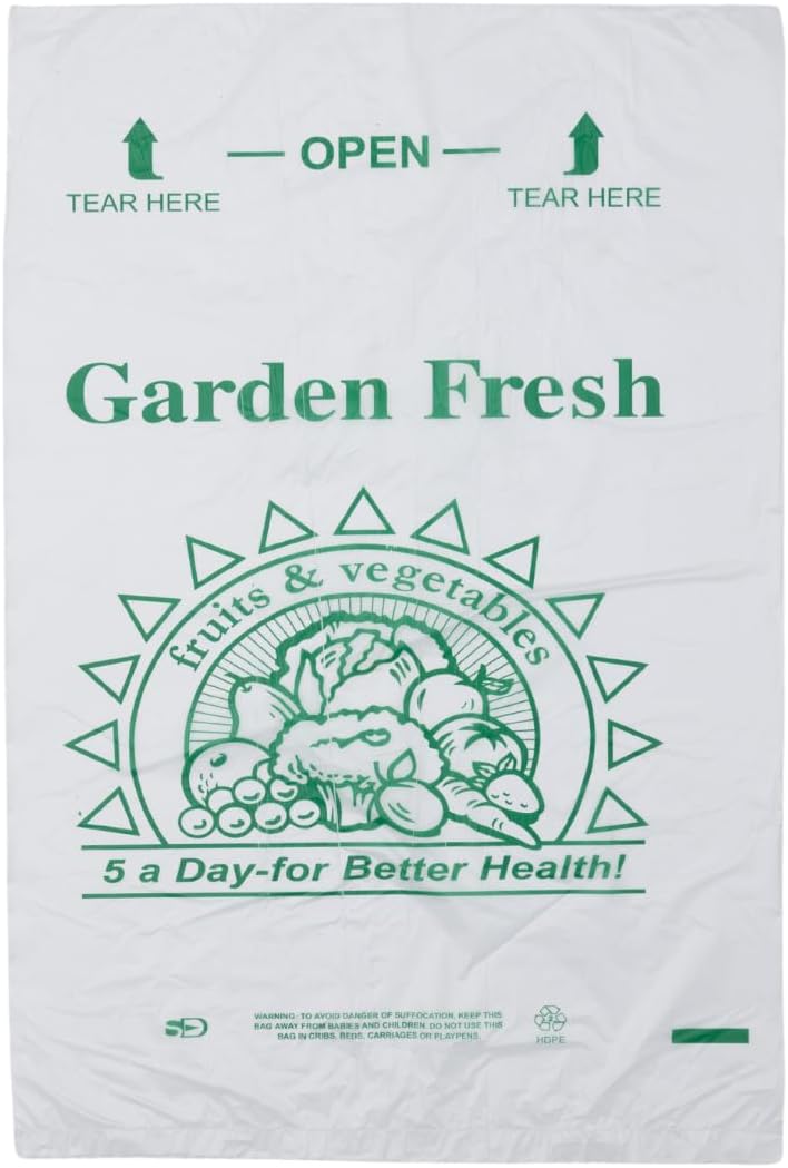 AssurePak Clear Produce Roll - 3500 Bags - 10"x15" – HDPE - 11 Microns - for Grocery, Food Storage, Reusable Produce, Small Business, Kitchen Use, Organization, Lightweight Packaging