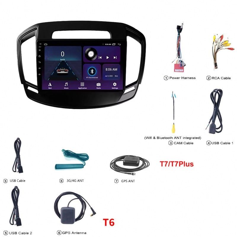 Pantalla de coche Buick Regal Opel Insignia 2014-2016 multimedia de 32GB GPS para tu salpicadero 7