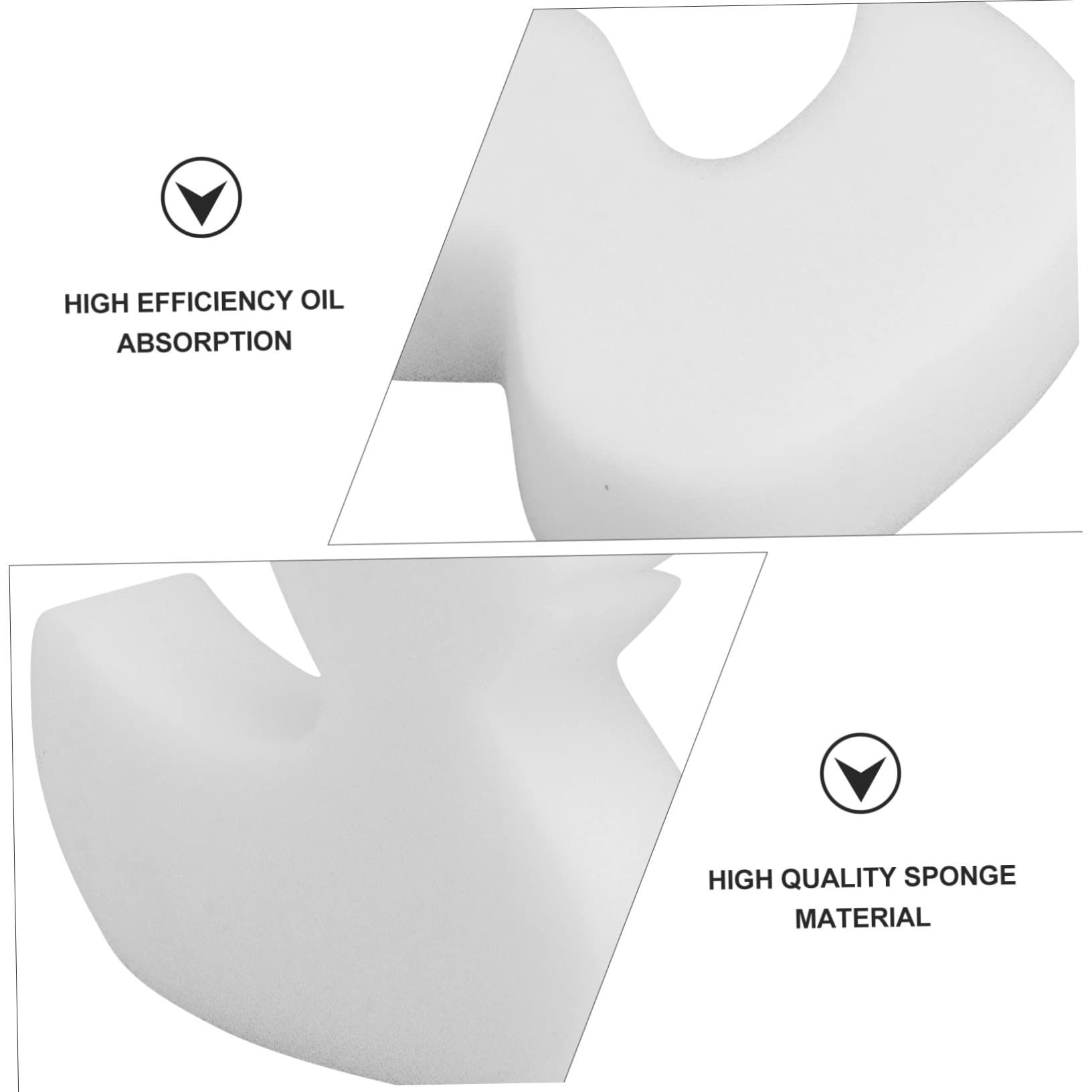 TOYANDONA 3 Series Esponjas De Limpieza Forma para Piscina De Esponjas Absorbentes De Aceite Limpieza para Bañeras 6 Piezas*3