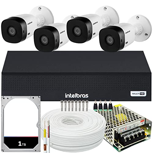Kit Cftv 4 Cameras Full Hd VHL 1220 Dvr Intelbras