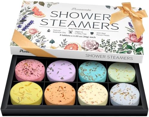 Shower Steamers Aromatherapy Birthday Gifts for Women - 8 Pack Sh...