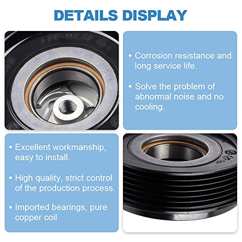 Image of ECCPP AC Compressor Clutch 2007-2011 Fit for Mercedes-Benz CL550 S550 5.5L