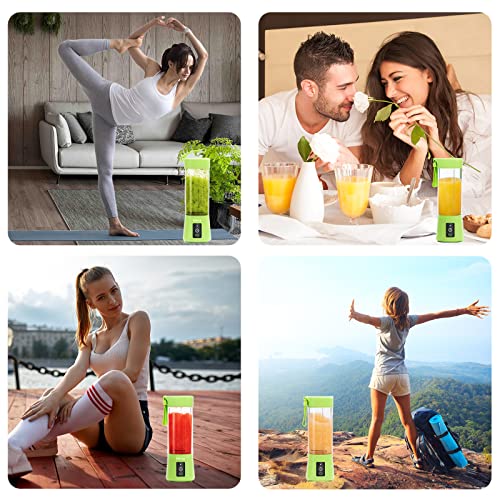 Portable Blender,Personal Size Blender Juicer Cup,Smoothies And Shakes Blender,Handheld Fruit Machine,Blender Mixer Home (Green) #TOP1