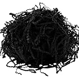 200g Papierschnipsel Füllmaterial,Karton Füllmaterial Geschreddertes für DIY Party Hamper Füllung und Geschenkverpackung Versand,Bieten Guten Schutz und Dekoration für Geschenke (Schwarz)