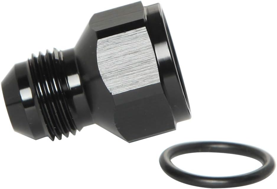 12AN Female to 10AN Male Flare Reducer Fitting Adapter Aluminum Black